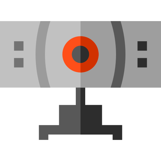 kamerka internetowa Basic Straight Flat ikona