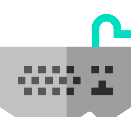teclado Basic Straight Flat icono