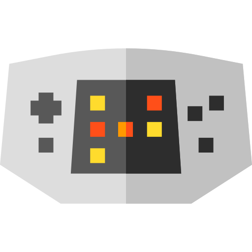 Game console Basic Straight Flat icon