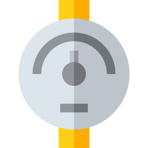 graadmeter Basic Straight Flat icoon