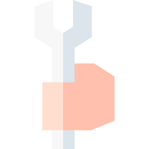 Spanner Basic Straight Flat icon