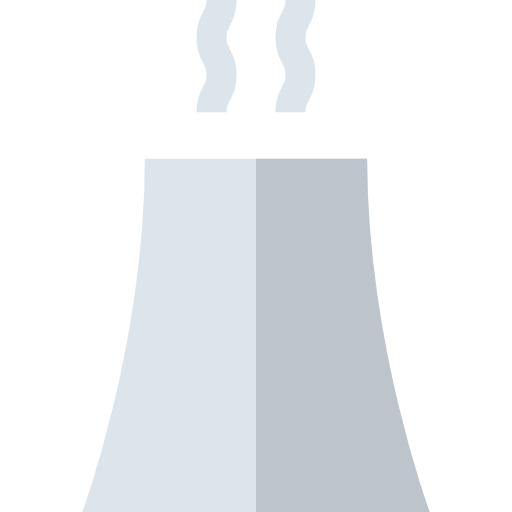 Атомная Электростанция Basic Straight Flat иконка