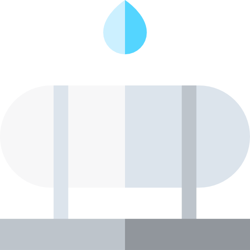 serbatoio d'acqua Basic Straight Flat icona