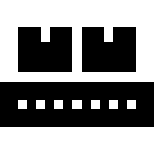 Conveyor Basic Straight Filled icon