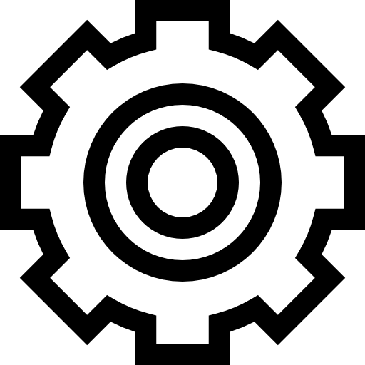 Cogwheel Basic Straight Lineal icon