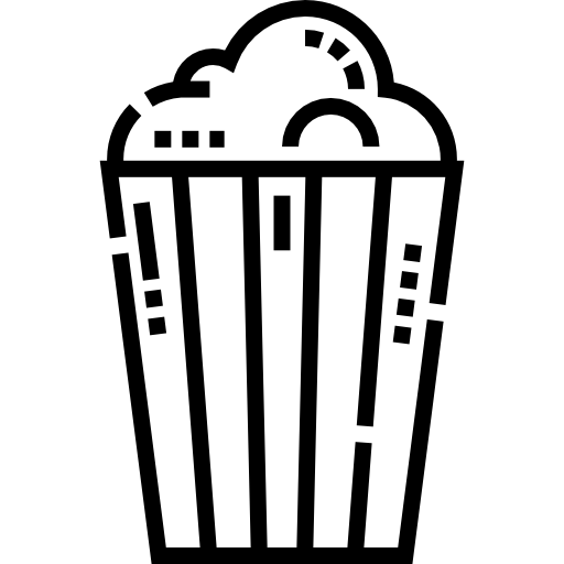 popcorn Detailed Straight Lineal icona