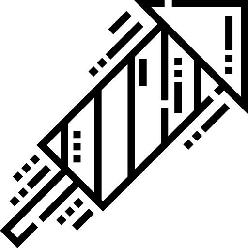 fuochi d'artificio Detailed Straight Lineal icona