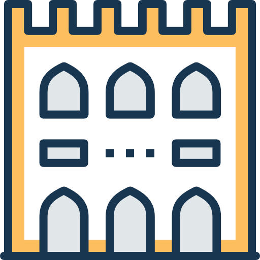 zamek Prosymbols Lineal Color ikona
