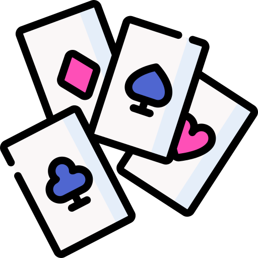 giocando a carte Special Lineal color icona