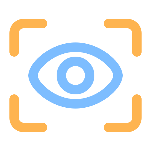 escaneo ocular Generic Outline Color icono