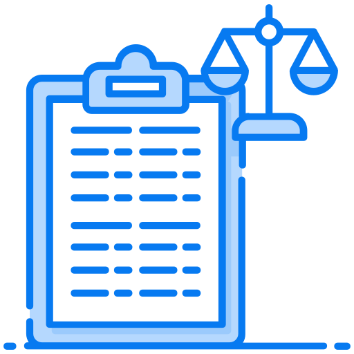 Legal paper Generic Blue icon