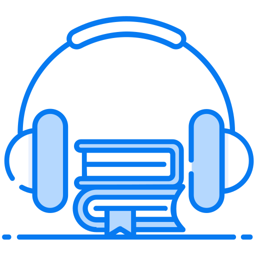 Audio book Generic Blue icon