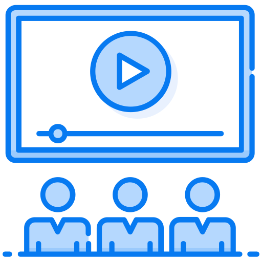 Video lecture Generic Blue icon
