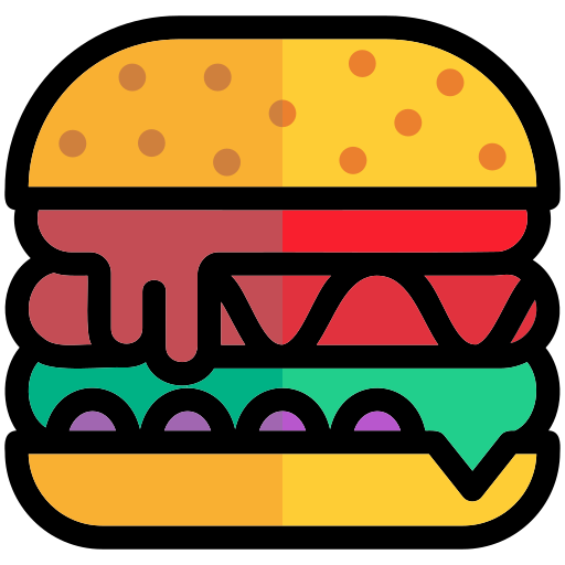 バーガー Generic Outline Color icon