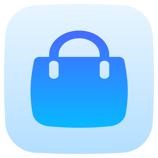 Shopping bag Generic Blue icon