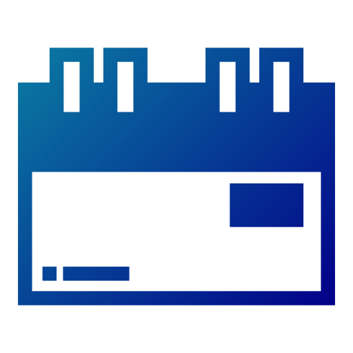 calendário Generic Flat Gradient Ícone
