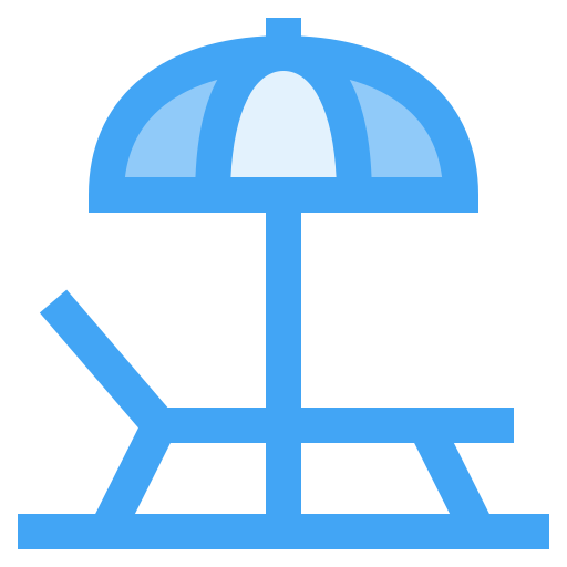 Sun umbrella Generic Blue icon