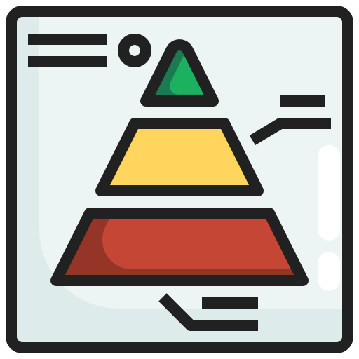 Pyramid Generic Outline Color icon