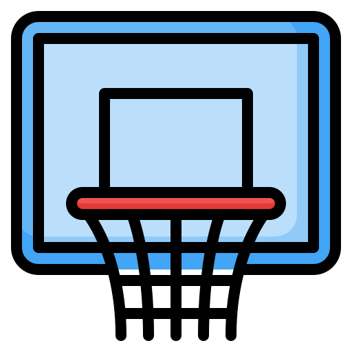 aro de baloncesto Generic Outline Color icono