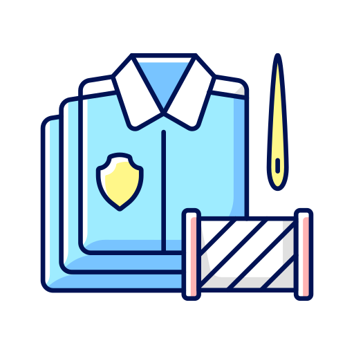 uniform Generic Thin Outline Color icon
