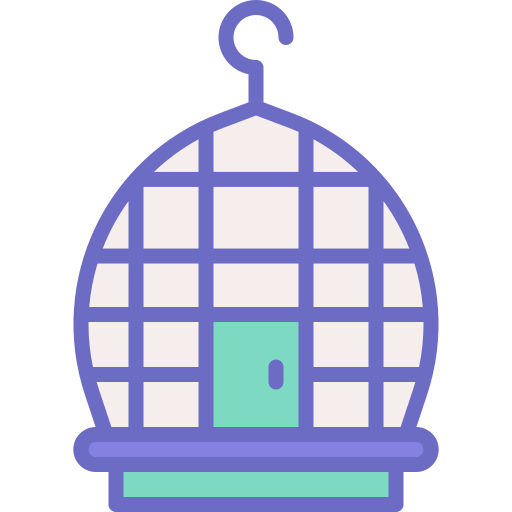 Birdcage Generic Outline Color icon