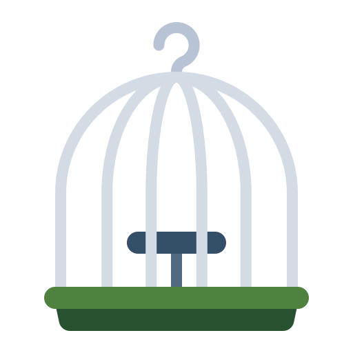 jaula de pájaros Generic Flat icono