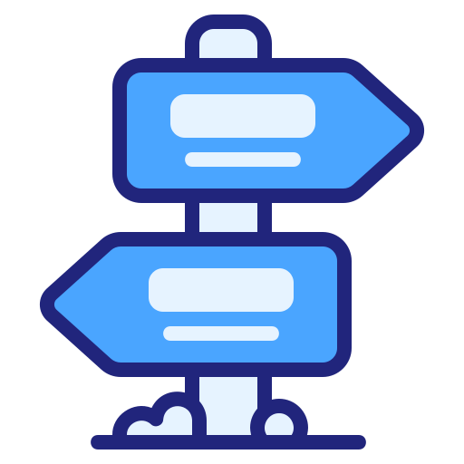 Direction Generic Blue icon
