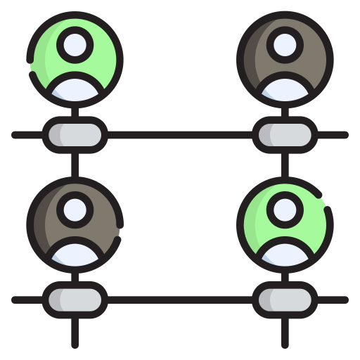 지역 네트워크 Generic Outline Color icon