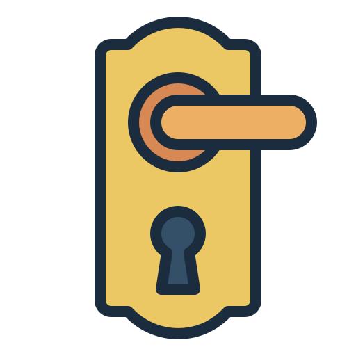 ドアロック Generic Outline Color icon