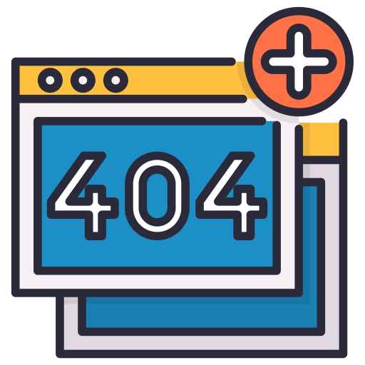 404 error Generic Outline Color icon