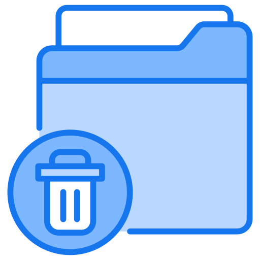 lege folder Generic Blue icoon