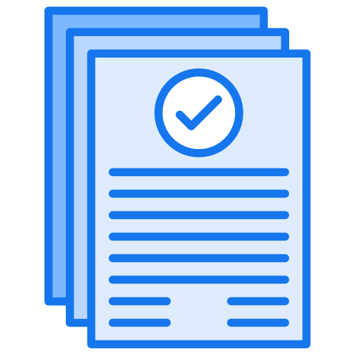 Document file Generic Blue icon