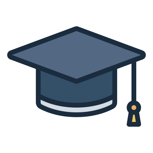 Mortarboard Generic Outline Color icon