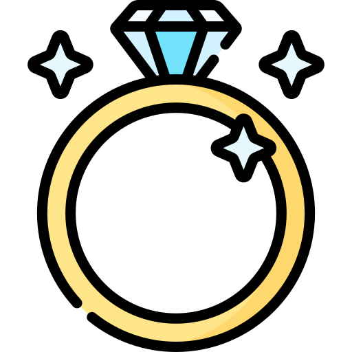 diamant-ring Special Lineal color icon