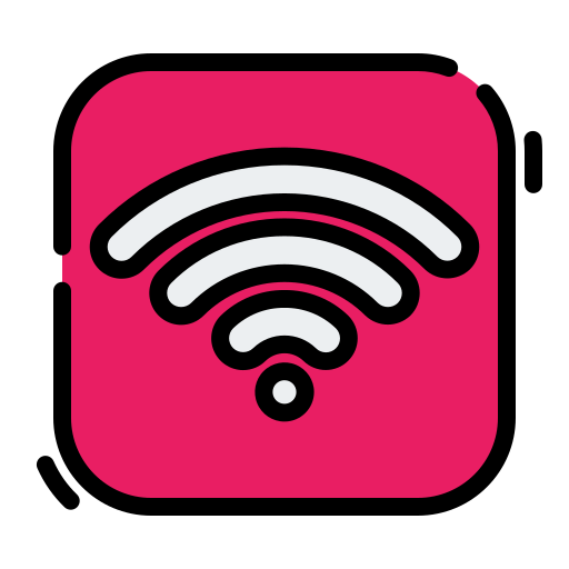 wifi-signaal Generic Outline Color icoon