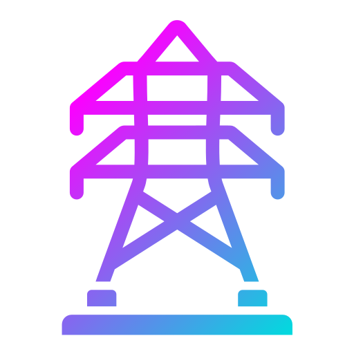 torre eléctrica Generic Flat Gradient icono