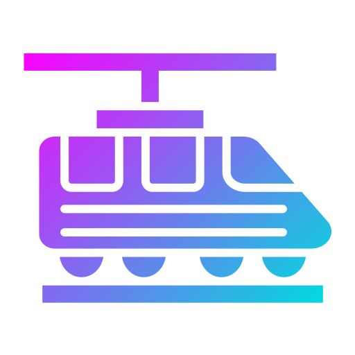 treno elettrico Generic Flat Gradient icona