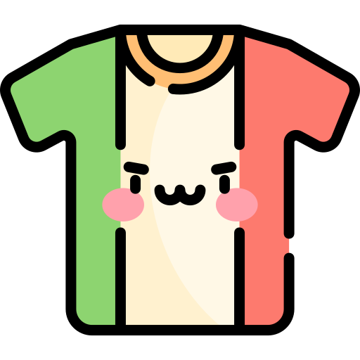 camiseta Kawaii Lineal color Ícone