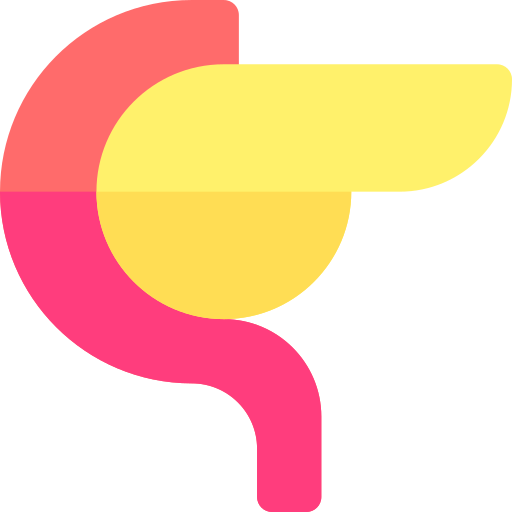 páncreas Basic Rounded Flat icono