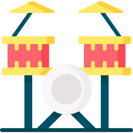 Drum set Special Flat icon