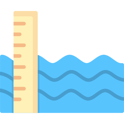 poziom morza Generic Flat ikona