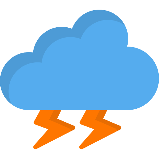 Thunderstorm Generic Flat icon