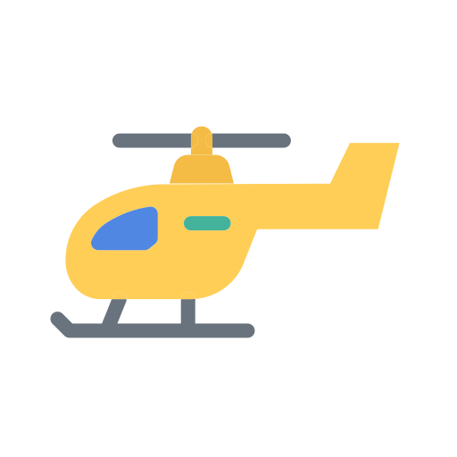 helicóptero Generic Flat Ícone