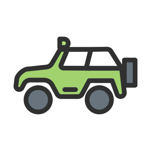 jeep Generic Outline Color icona