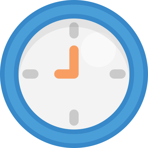 Wall clock Flat Color Flat icon