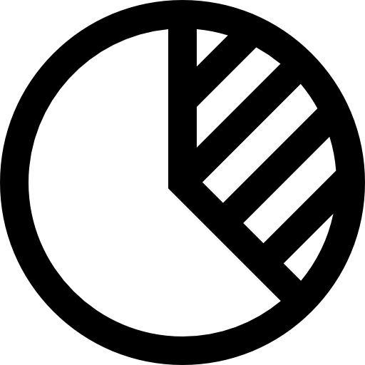gráfico circular Super Basic Straight Outline icono