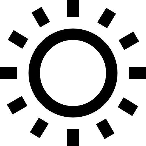 태양 Super Basic Straight Outline icon