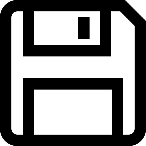 ディスケット Super Basic Straight Outline icon