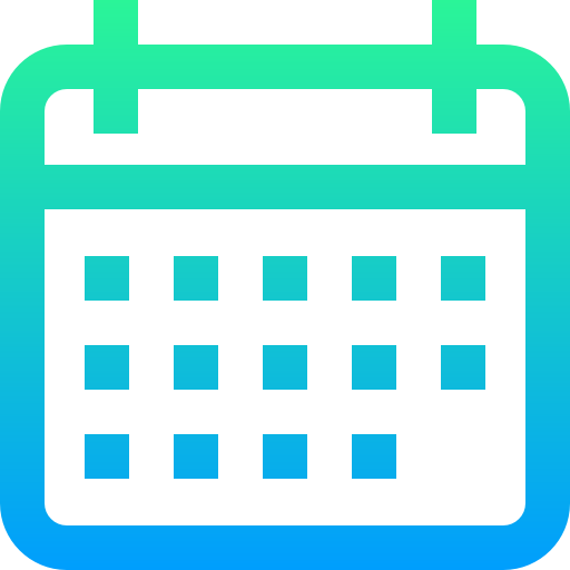 kalender Super Basic Straight Gradient icon