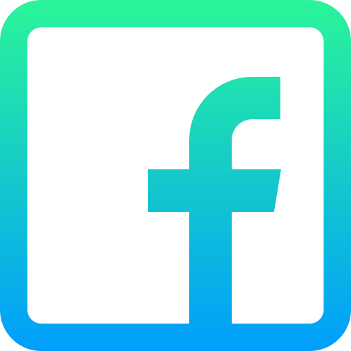 facebook Super Basic Straight Gradient icoon